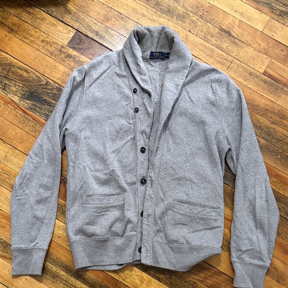 Polo Ralph Lauren Gray Cardigan Sweater